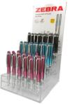 Zebra Golyóstoll display, 0, 24 mm, teleszkópos, rozsdamentes acél, ZEBRA "Telescopic Metal Stylus", kék (TZ46601) - irodasziget