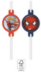 Procos Spiderman Crime Fighter, Pókember papír szívószál, 4 db-os szett FSC (PNN93953)