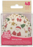 FUNCAKES muffin papír, Mikulás mintás, 48 db