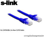 S-Link Kábel - SL-CAT602BL (UTP patch kábel, CAT6, kék, 2m) (13939)