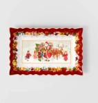 Villeroy and Boch V&B Toy's Fantasy szögletes tortatál 23, 1x35, 6cm, Gyerekek a Télapóval (14-8332-2211)