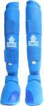  Tibiere cu protecții tibie + laba piciorului CombatX - PU + spumă EVA, pentru karate/taekwondo/MMA Albastru M (AS-92336-01)