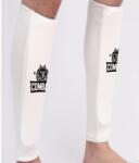  Tibiere textile CombatX - protecție tibie din bumbac + burete, slip-on, alb XL (AS-24416-02)