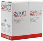 Delight CAT5e UTP telepítő kábel tömör 305m szürke Delight (20016)