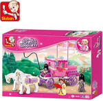 Sluban Girl’s Dream - Hintó hercegnővel és lovagokkal építőjáték készlet (M38-B0250)