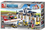 Sluban Aviation - Teherszállító repülő és legénysége építőjáték készlet (M38-B0373)