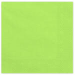 PartyDeco Szalvéta 33x33cm egyszínű 20db Világoszöld, Lime (LUFI998050)