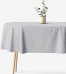 Goldea ünnepi ovális teflonos terítő - szürke nagy ornamentekkel ékesített 140 x 220 cm