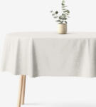 Goldea ünnepi ovális teflonos terítő - tej színű nagy ornamentekkel ékesített 120 x 180 cm