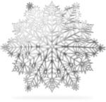  Szilikon edényalátét- tányéralátét - jégkristály - ezüst - 38 cm (GL472)