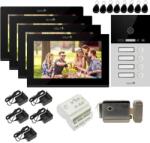 Mentor Kit VideoInterfon WiFi 4 familii Mentor SYKT082B 7 inch AHD 2MP 24V 2 fire Negru (MMDSYKT082B)