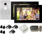 Mentor Kit VideoInterfon WiFi 2 familii Mentor SYKT078B 10.1 inch FHD 2MP 24V 2 fire Negru (MMDSYKT078B)