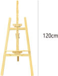 Minősített külső gyártó Premium 120 cm-es Fa Festőállvány - összerakható (B9869)