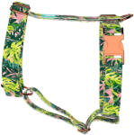 april & june Monstera levelek rózsaszín alapon - Kutyahám és Macskahám - Tropical Monstera Leaves on Pink - april & june (anj-h-226-XS-15-R)