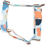 april & june Pasztell kék és barack - Kutyahám és Macskahám - Pastel blue and peach - april & june (anj-h-253-XS-15-R)