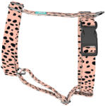 april & june Fekete foltok rózsaszín alapon - Kutyahám és Macskahám - april & june (anj-h-265-XS-15-P)