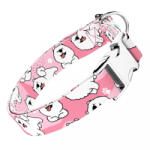 april & june Szamojéd, rózsaszín - Kutya Nyakörv - april & june (anj-c-173-XXS-15-S)