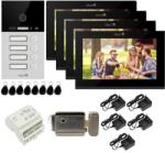 Mentor Kit VideoInterfon WiFi 4 familii Mentor SYKT086B 10.1 inch AHD 2MP 24V 2 fire Negru (MMDSYKT086B)
