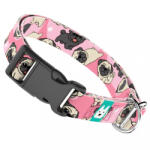 april & june Mopsz, rózsaszín - Kutya Nyakörv - april & june (anj-c-206-XXS-15-P)