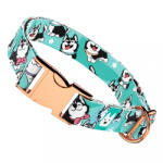 april & june Husky, kék - Kutya Nyakörv - april & june (anj-c-171-XXS-15-R)