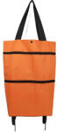 Flippy Geanta Pliabila, Flippy, 2 in 1, Carucior cu Roti, pentru Cumparaturi, 19 l, Portocaliu, Plastic, 39 x 46 x 12 cm (teo-126378)
