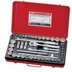  crowafej készlet, metrikus és colos, 1/2", 46 darabos (TW-446MS)