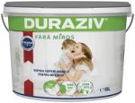 Duraziv Vopsea Lavabila Alba, Fara Miros, Pentru Interior, Duraziv Ecolabel Cu Kauciuc, 1L / 12 Cutii