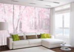 DIMEX ART Самозалепваща се флизелинова фототапета абстрактна розова гора 375 x 250 см
