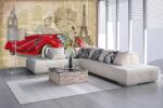 DIMEX ART Самозалепваща се флизелинова фототапета винтидж плакат 375 x 250 см