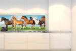 DIMEX ART Фототапет за кухня - стадо коне 180 x 60 см