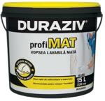 Duraziv Vopsea Lavabila Alba Mata Pentru Interior, Duraziv Profimat, 25L / Palet 8 Bucati
