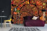 DIMEX ART Самозалепваща се флизелинова фототапета карта на париж 375 x 250 см