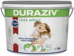 Duraziv Vopsea Lavabila Alba, Fara Miros, Pentru Interior, Duraziv Ecolabel Cu Kauciuc, 15L / Palet 16 Bucati