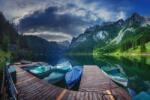 DIMEX ART Флизелинов фототапет езеро госаузи 375 x 250 см