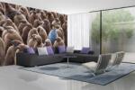 DIMEX ART Самозалепваща се флизелинова фототапета голяма група пингвини 375 x 250 см