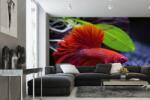 DIMEX ART Самозалепваща се флизелинова фототапета червена риба 375 x 250 см
