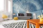 DIMEX ART Самозалепваща се флизелинова фототапета строителство на тунел 375 x 250 см