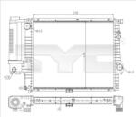 TYC Radiator, racire motor TYC 703-0010-R (703-0010-R) - fixbox