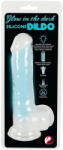 You2Toys Glow in the Dark - tapadókorongos, világító dildó (kék) (NK05333510000)