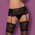 Obsessive Miamor csipkés harisnyatartó és tanga - S/M (5901688209813)