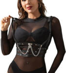 Sublime Subblime fekete pántos, láncos bőr hám (8435565944872)