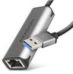 AXAGON ADE-25R USB-A 3.2 Gen 1 - Placă de rețea Ethernet de 2.5 Gigabit, Realtek 8156, instalare automată, gri