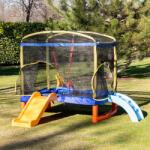 Chipolino Playground Trambulin 200cm csúszdával létrával Kék