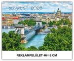 REALSYSTEM Falinaptár REALSYSTEM 460x320mm fekvő Budapest 2026 (6091-BP) - vectraline