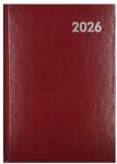 Alisca Határidőnapló ALISCA B/5 heti fehér lapos bordó 2026 (250604/BO) - vectraline