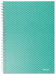 Esselte Spirálfüzet kockás ESSELTE A/5 80 lapos Colour Breeze zöld (628467) - vectraline