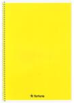 Fortuna Spirálfüzet vonalas FORTUNA Monocolor A/5 70 lapos sárga (01.02115) - vectraline
