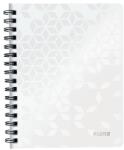 Leitz Spirálfüzet kockás LEITZ Wow A/5 80 lapos fehér (46410001) - vectraline