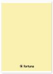 Fortuna Füzet vonalas FORTUNA Monocolor A/5 32 lapos 21-32 4-8. osztályos pasztell sárga (01.02089) - vectraline