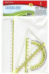 Optima Vonalzókészlet OPTIMA 15cm vonalzóval 4 darabos (100180)